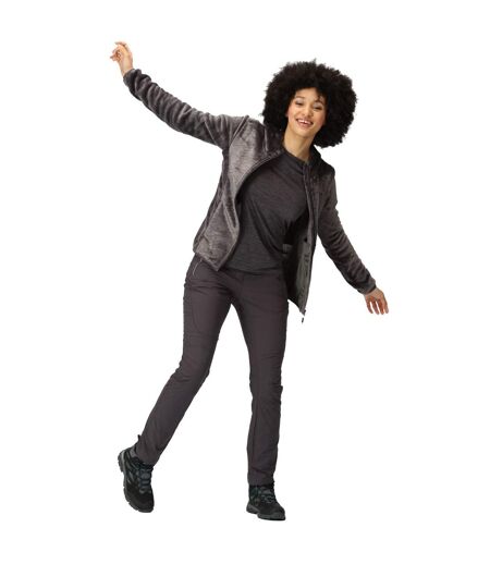 Womens/ladies Julissa Iii Fluffy Full Zip Fleece Jacket Seal Grey Regatta