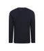 Mens button natural long-sleeved top navy Mountain Warehouse