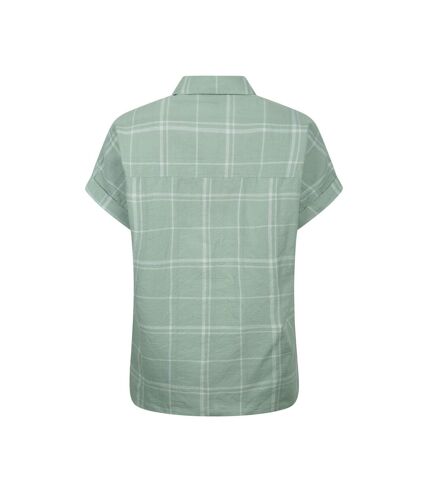 Mountain Warehouse Womens/Ladies Palm Checked Relaxed Fit Shirt (Khaki) - UTMW568