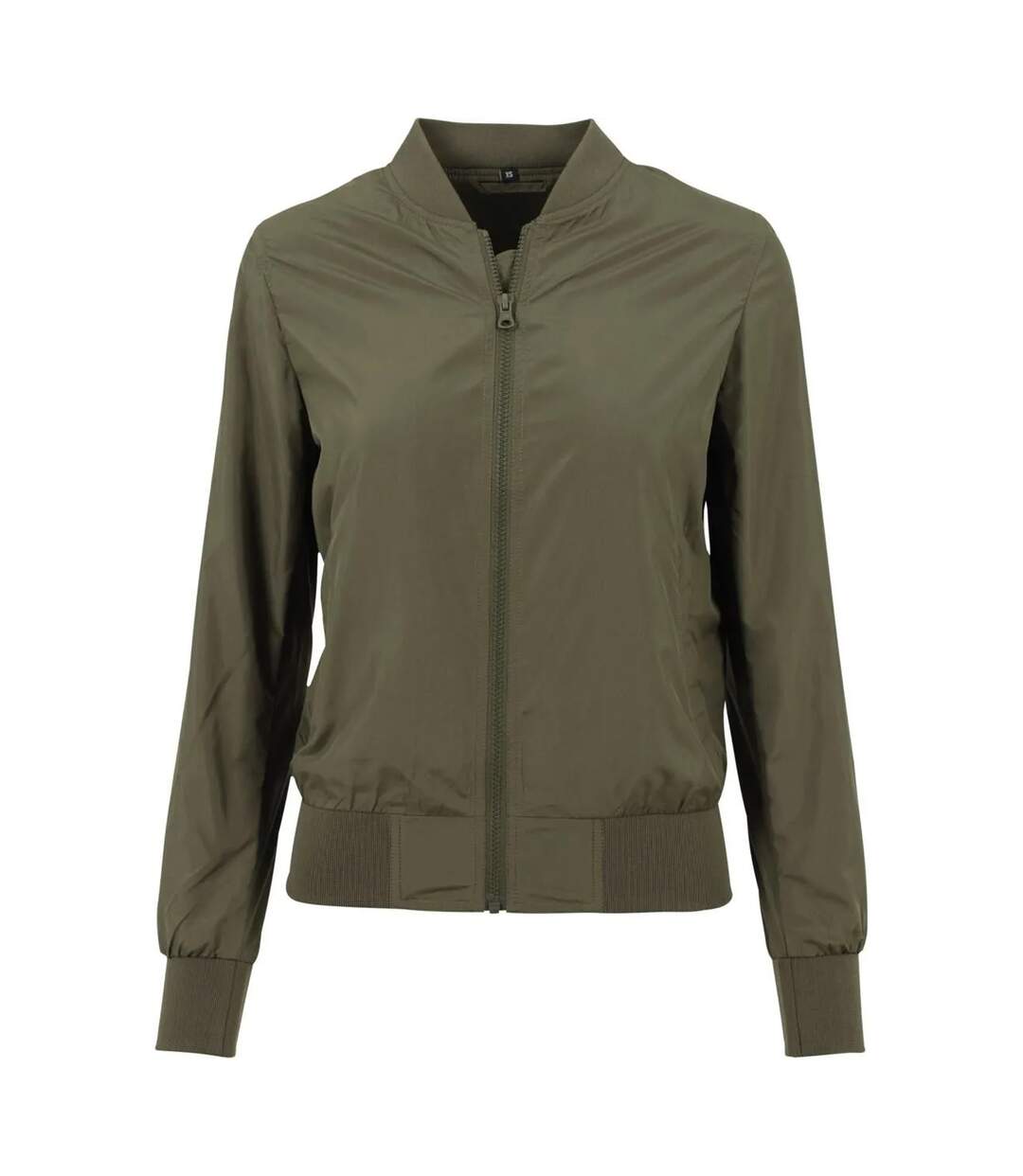 Blouson D'aviateur Femme Olive Foncée Build Your Brand-1