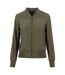 Blouson D'aviateur Femme Olive Foncée Build Your Brand-1