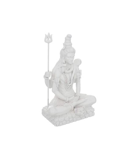 Statuette Déco Shiva Nathan 28cm Blanc