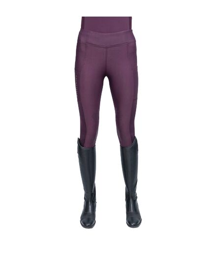 Collant d´équitation ednam femme mûre violette Coldstream