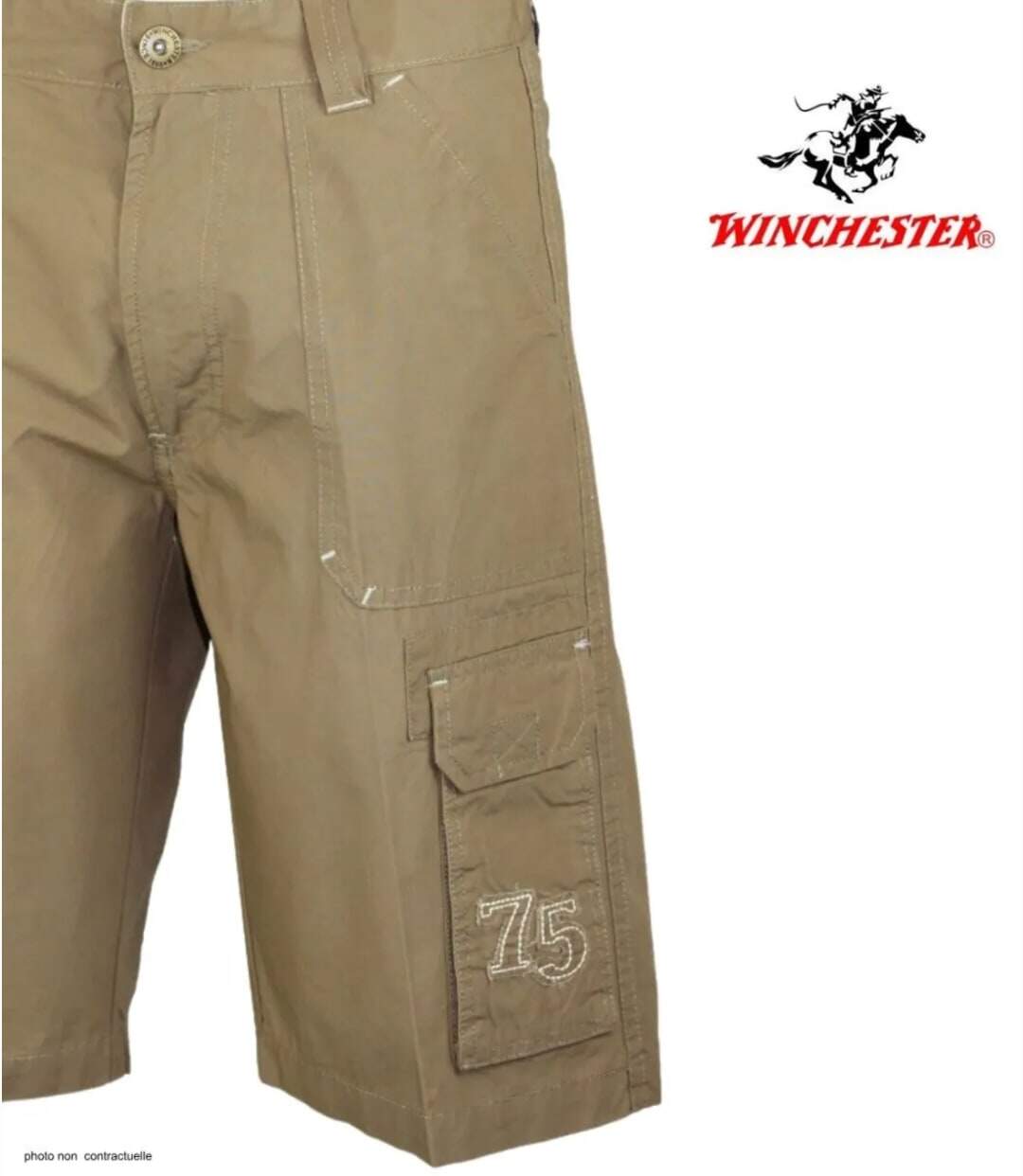 WINCHESTER WE1277B Bermuda en coton léger pour un look d'été fonctionnel et décontracté-4
