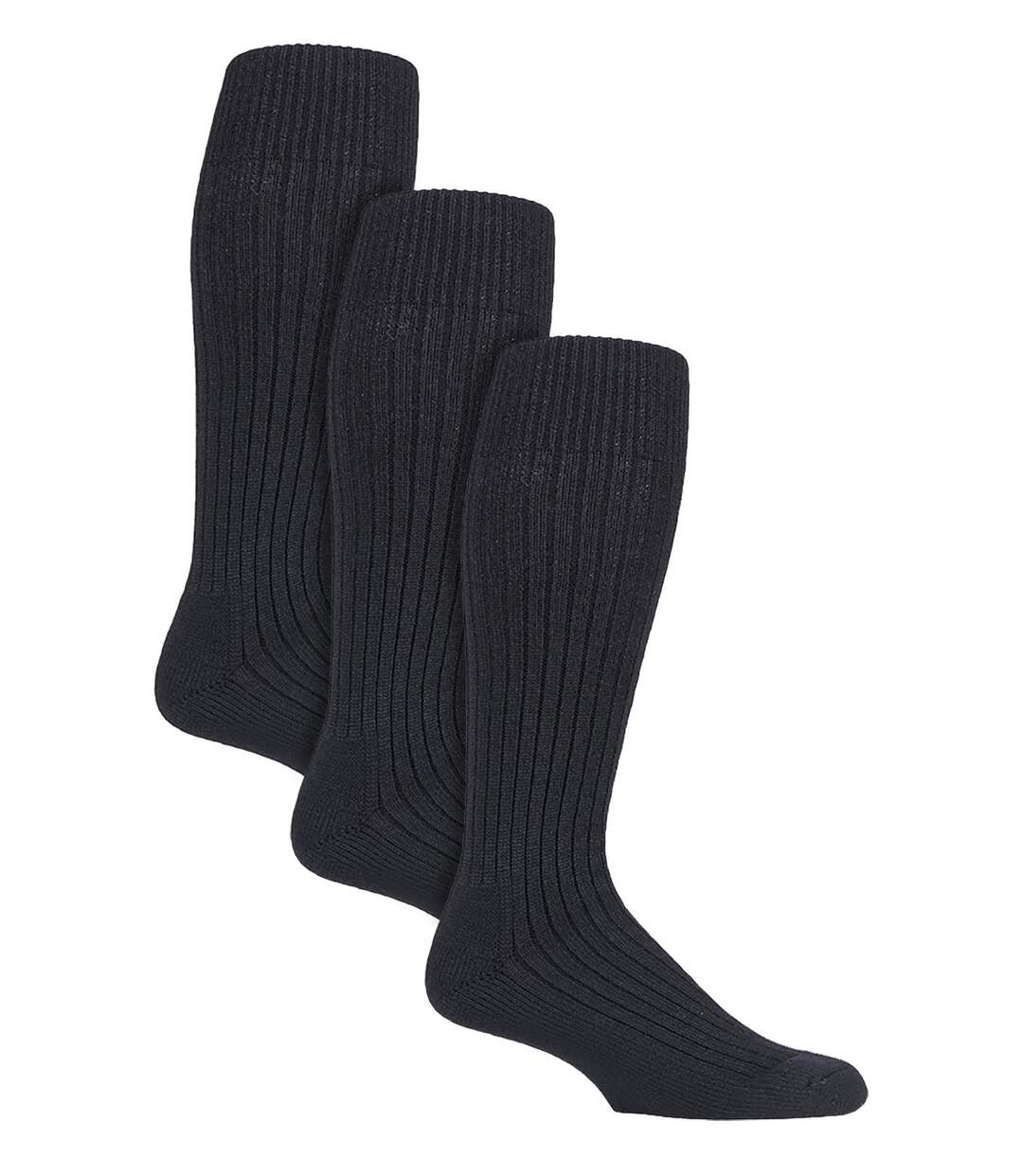 Country Pursuit - 3 Pair Mens Long Boot Socks-1