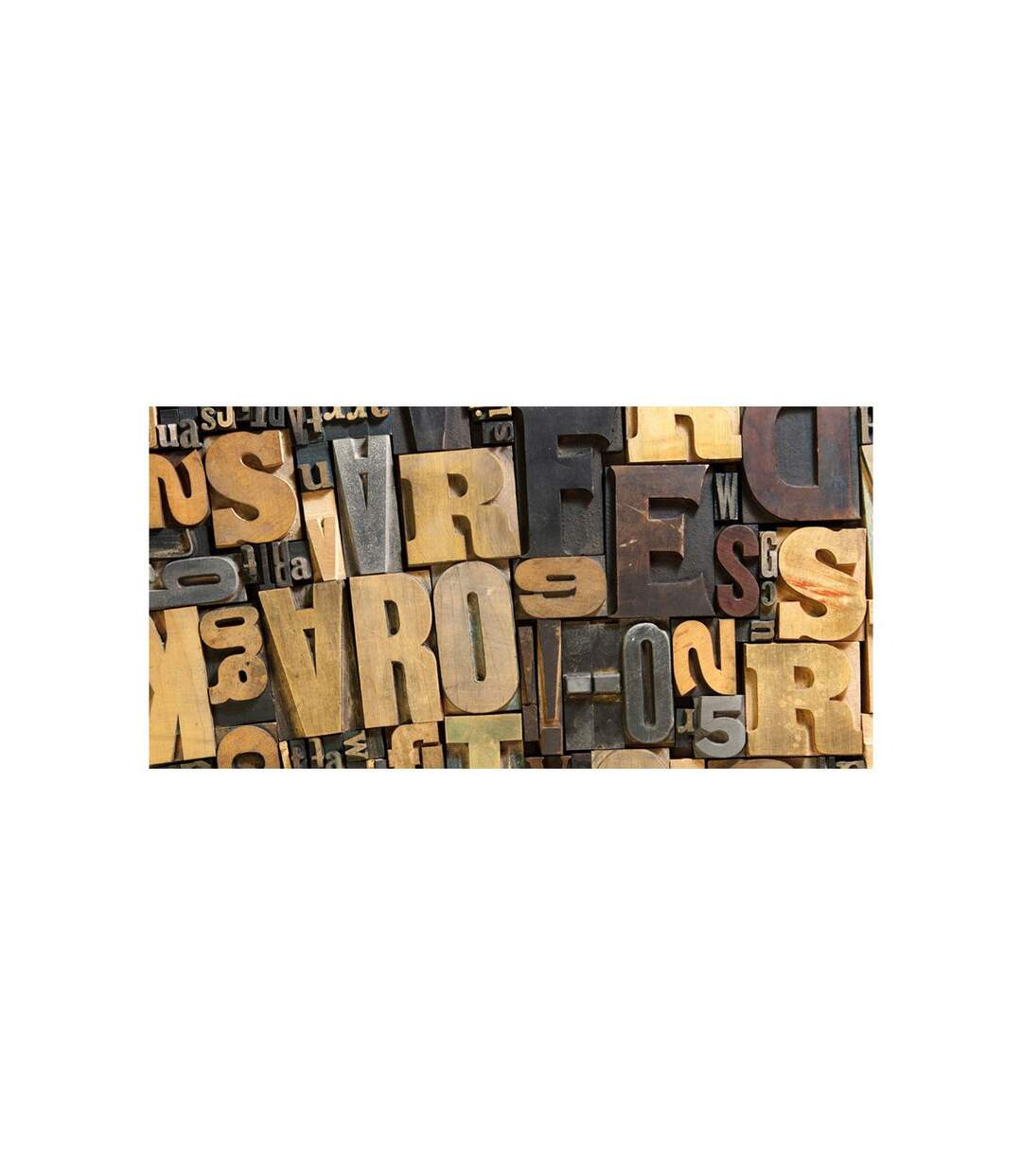 Papier Peint XXL Lettres en Bois 270x550cm-2