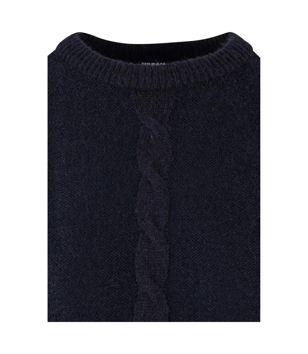 Pull Motif/style Maille Torsadée Femme Noir Urban Classics-4