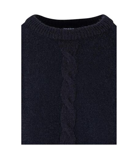 Pull Motif/style Maille Torsadée Femme Noir Urban Classics
