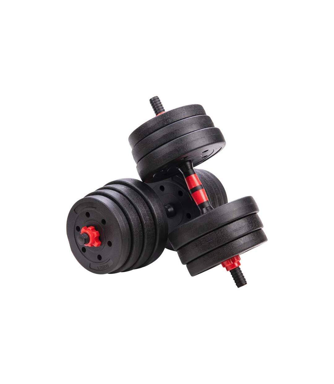 Haltères modulables 2 en 1 avec barre d'extension 26.5 kgs-2