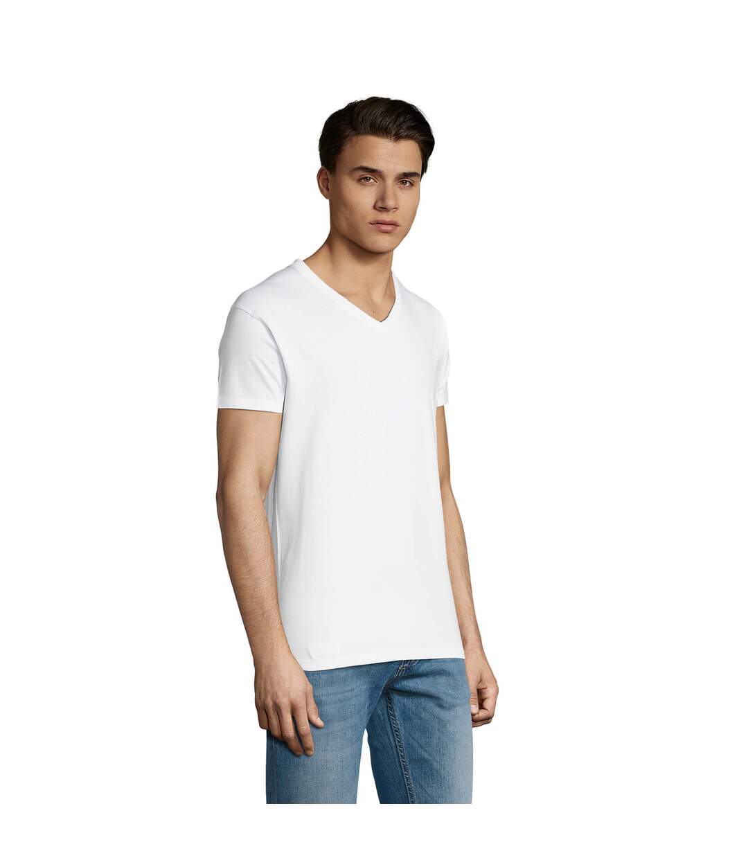 T-shirt imperial homme blanc SOLS-4