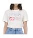 T-Shirt blanc/rouge/bleu femme jdy cds-1