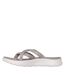 Womens/ladies Crossover Flat Sandals Taupe Skechers-2