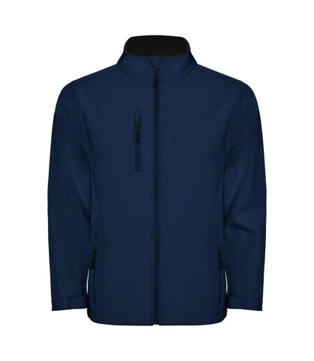 Mens Nebraska Soft Shell Jacket Navy Blue Roly