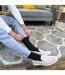 6 Pairs Mens Plain Coloured Cotton Rich Ribbed Dress Socks-5
