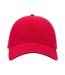Casquette 6 Panneaux Action Mixte Rouge Atlantis-4