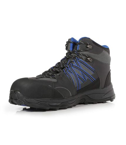 Regatta Mens Claystone S3 Safety Boots (Briar Grey/Oxford Blue) - UTPC4738