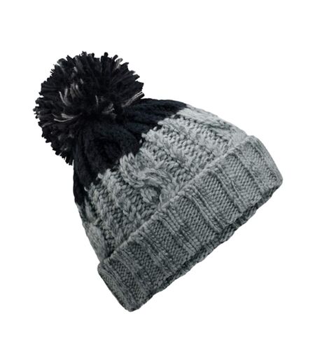 Bonnet Apres Gris Clair Noir Beechfield