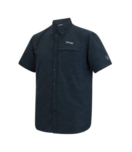 Chemise Motif/style Texturé Mindano Homme Bleu Nuit Regatta