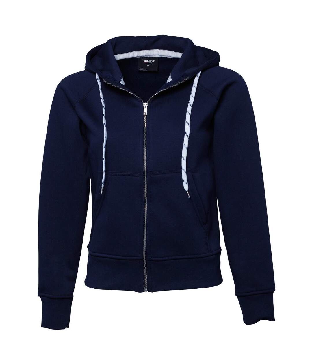 Tee Jays Womens/Ladies Full Zip Hooded Sweatshirt (Navy Blue)