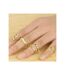 6 Pcs Gold Chain Knuckle Midi Stacking Bohemian Ring Set