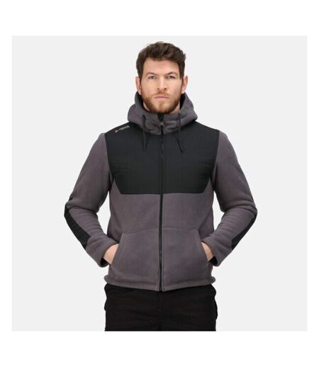 Mens Hooded Jacket Iron Black Regatta Professional