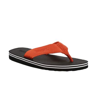 Mens rico flip flops ash/rusty orange Regatta