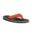 Mens rico flip flops ash/rusty orange Regatta