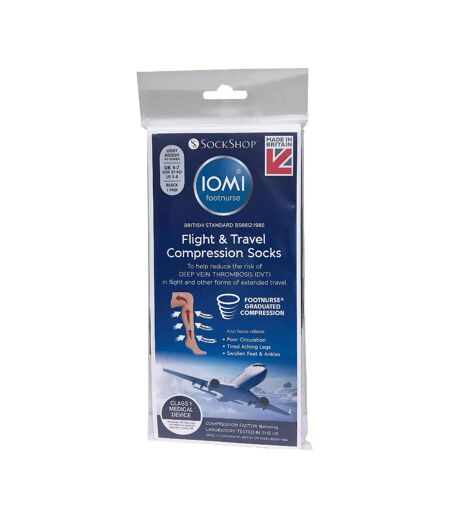 1 Pack Ladies 18 mmHg Graduated Compression Flight Socks for DVT