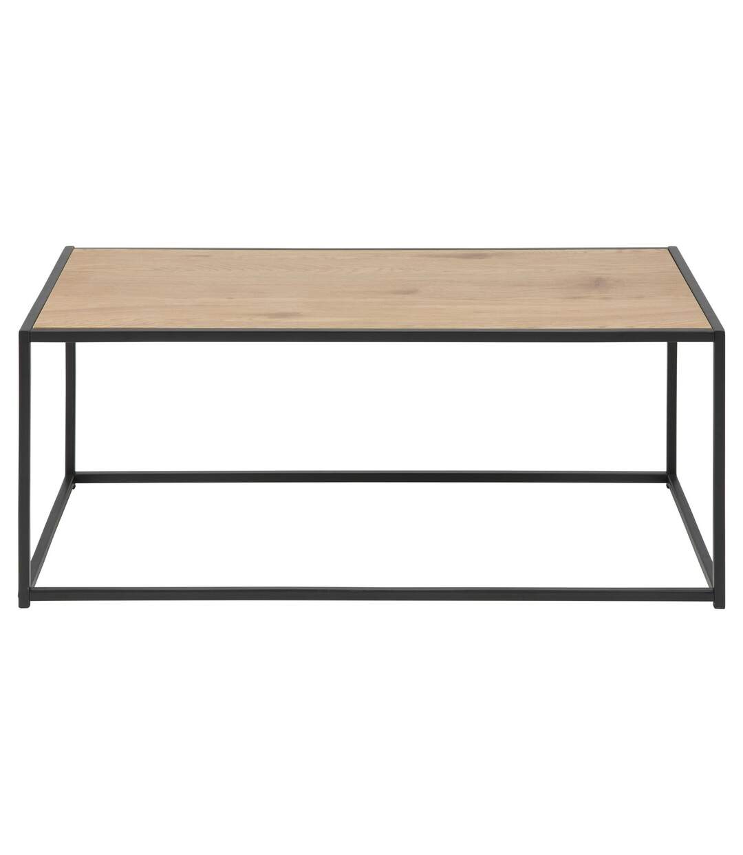 Table basse rectangulaire en MDF et métal-1