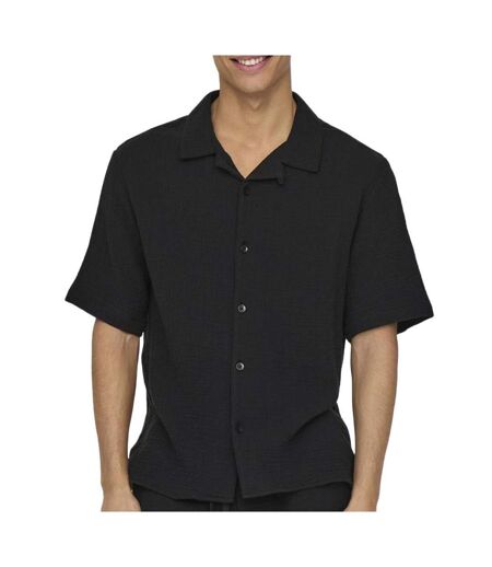 Chemise noire homme only & sons kyle