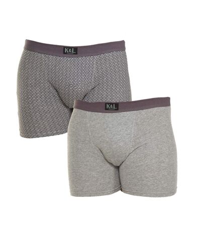 Pack-2 Boxers Basic avec tissu respirant KL2009 homme