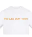 T-shirt Motif/style Angleterre The Subs Don´t Work Homme Blanc AWD-3