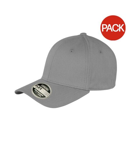 Lot de 2  casquettes kansas adulte gris Result