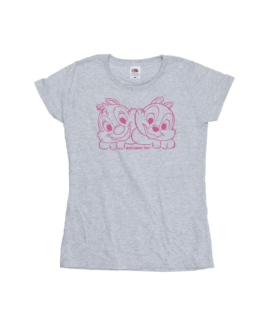 Disney T-shirt en coton Chip 'n' Dale Nuts About You - Femme/Ladies (Gris sportif) - UTBI51374-1