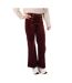 Pantalon en velours  bordeaux femme oraije victorine-1