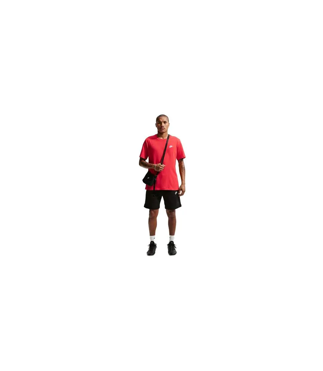 T-shirt Club Homme Rouge Blanc Nike-1