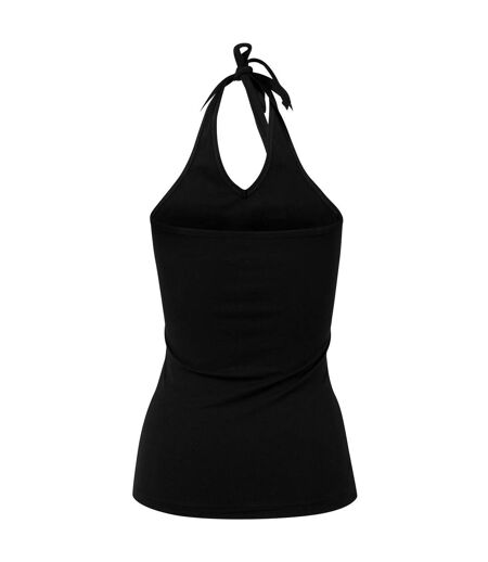 Haut Dos Nu Neckholder Femme Noir Build Your Brand