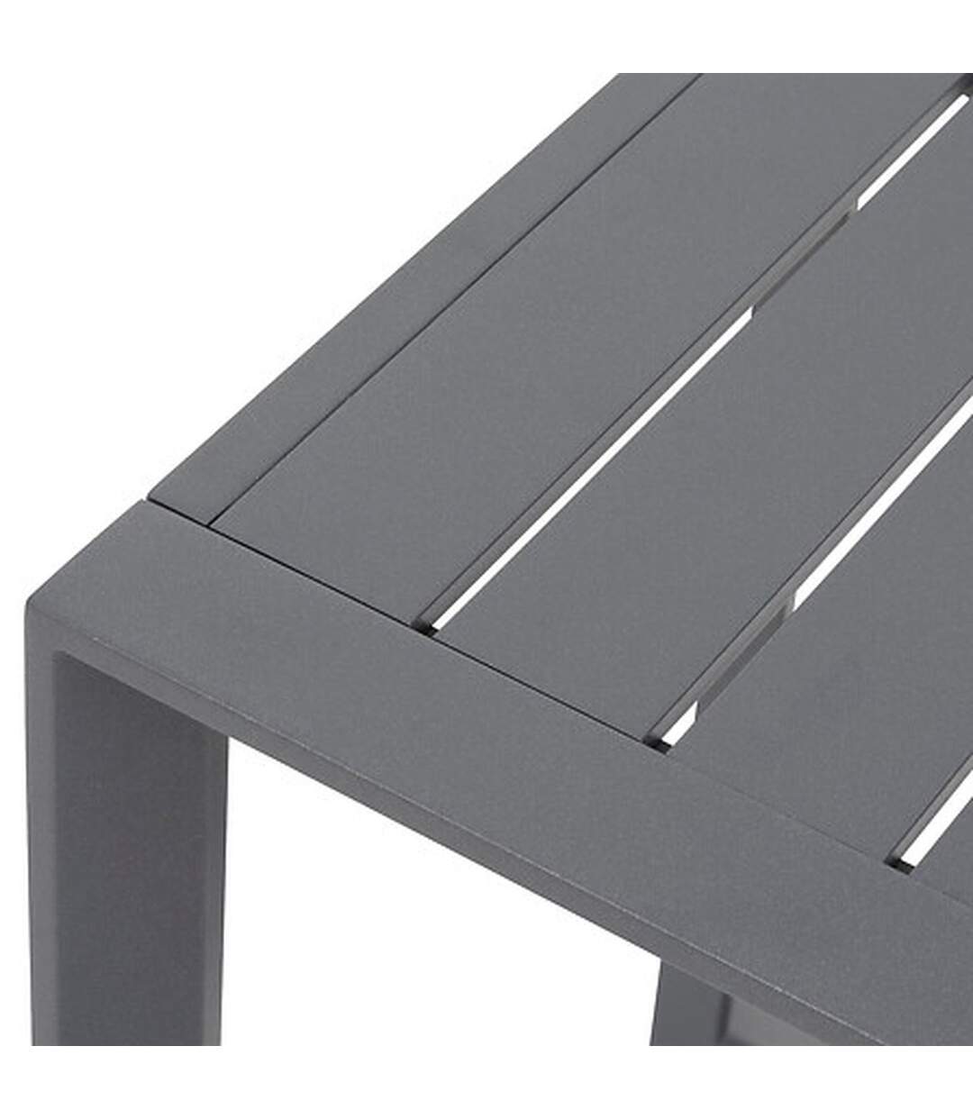 Table basse de jardin carrée en aluminium ALLURE - Graphite-3