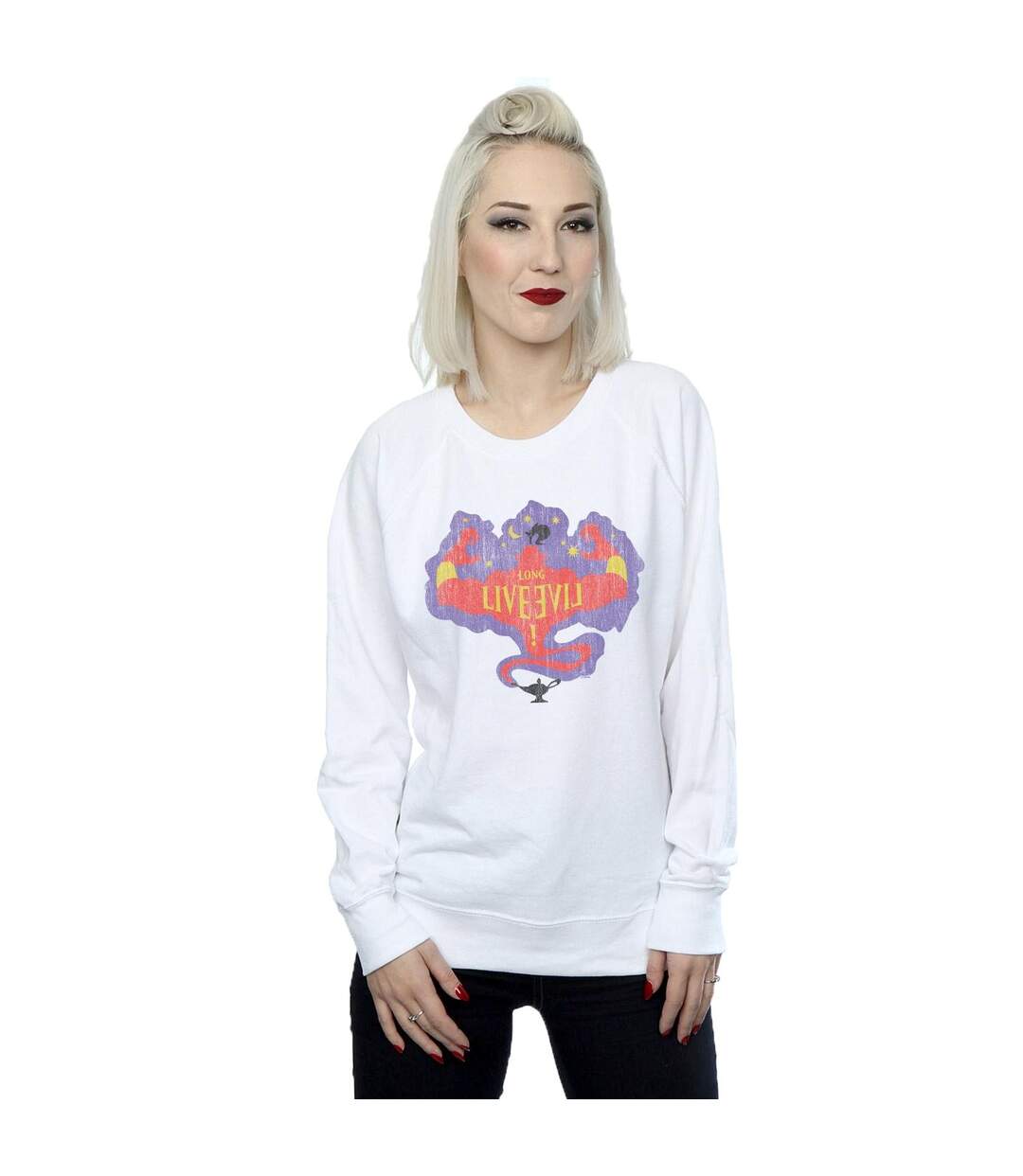 Disney Sweat Womens/Ladies The Descendants Genie Long Live Sweatshirt (Blanc) - UTBI15485-2