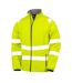 Unisex Adult Printable Safety Soft Shell Jacket Fluorescent Yellow Result Recycled-1