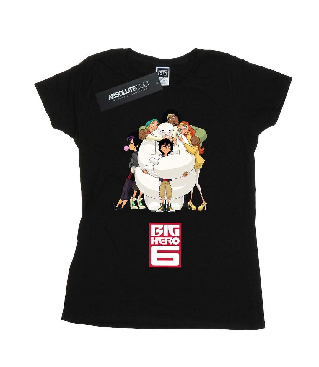 Disney - T-shirt BIG HERO BAYMAX HUG - Femme (Noir) - UTBI15041-1