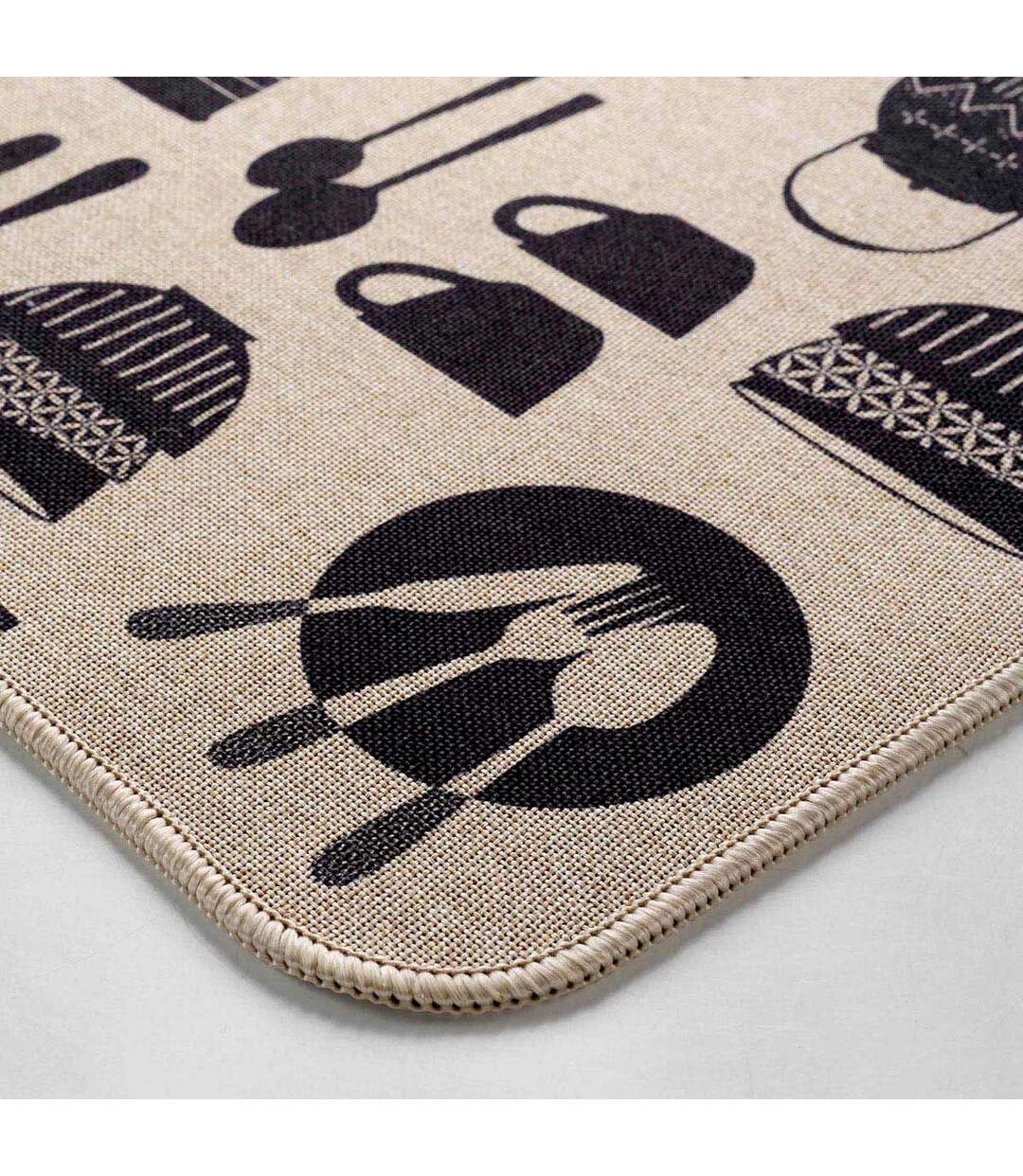 Tapis Multi-Usage Tissé Kitchen 45x75cm Naturel-2