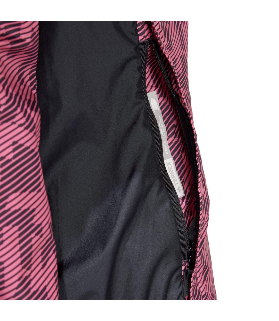 Veste Coupe-vent Terrex Trail Running Femme/ladies Rose Noir Adidas-4