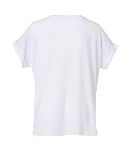 Womens/ladies katy loose fit t-shirt white Clique
