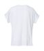 Womens/ladies katy loose fit t-shirt white Clique-2