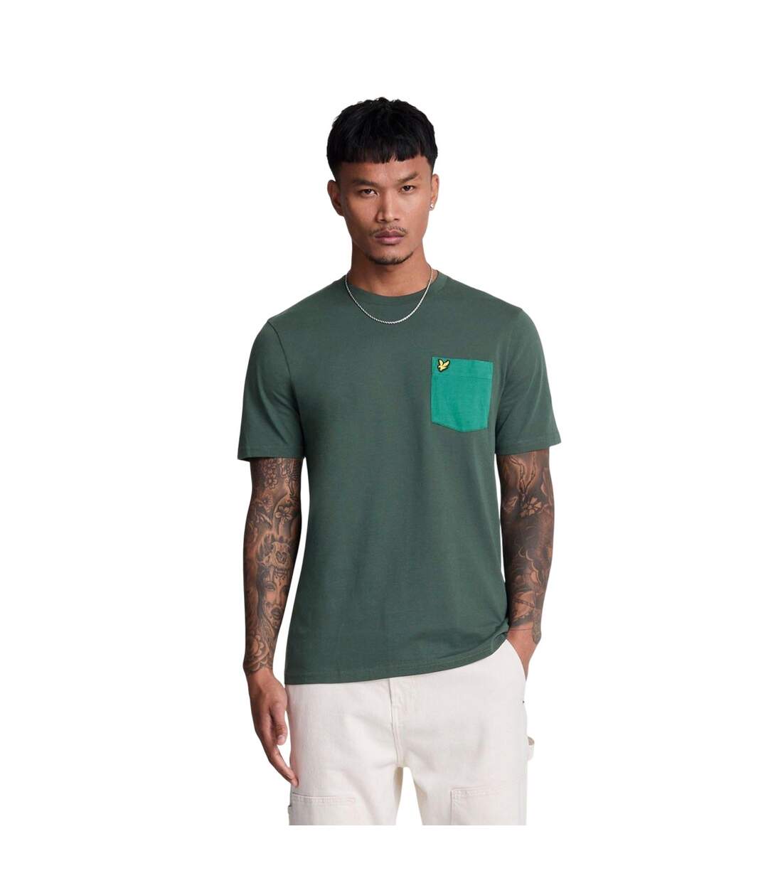 T-shirt Homme Bleu Sarcelle Lyle & Scott-1
