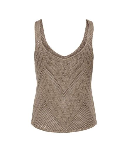 Top crochet marron femme jdy 15226348