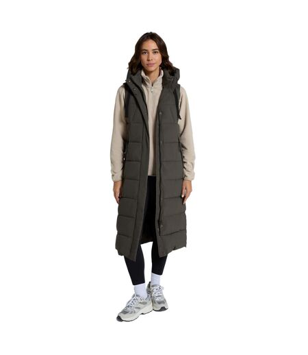 Veste sans manches comfort zone femme kaki foncé Animal