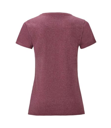 Womens/ladies iconic 150 t-shirt heather royal Fruit of the Loom