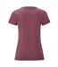 T-shirt iconic femme bordeaux chiné Fruit of the Loom